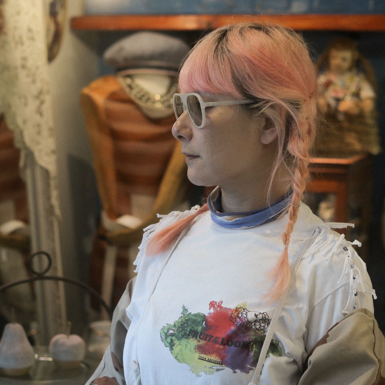 「Robyn」POLYFONIA STUDIO Session "Carole Baijings  Ciqi" Sunglasses Ice Green x Light Gray Lens