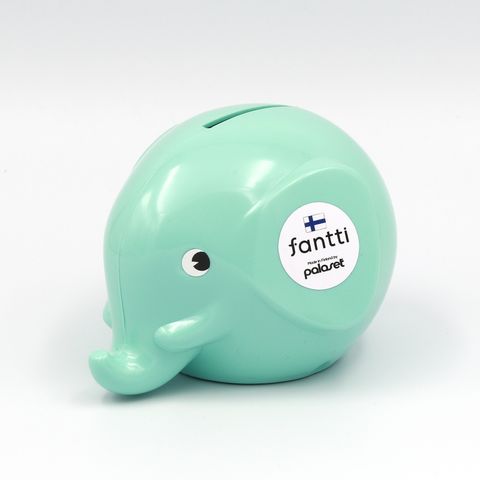 「Fantti」エレファントバンクS ミントグリーン 貯金箱