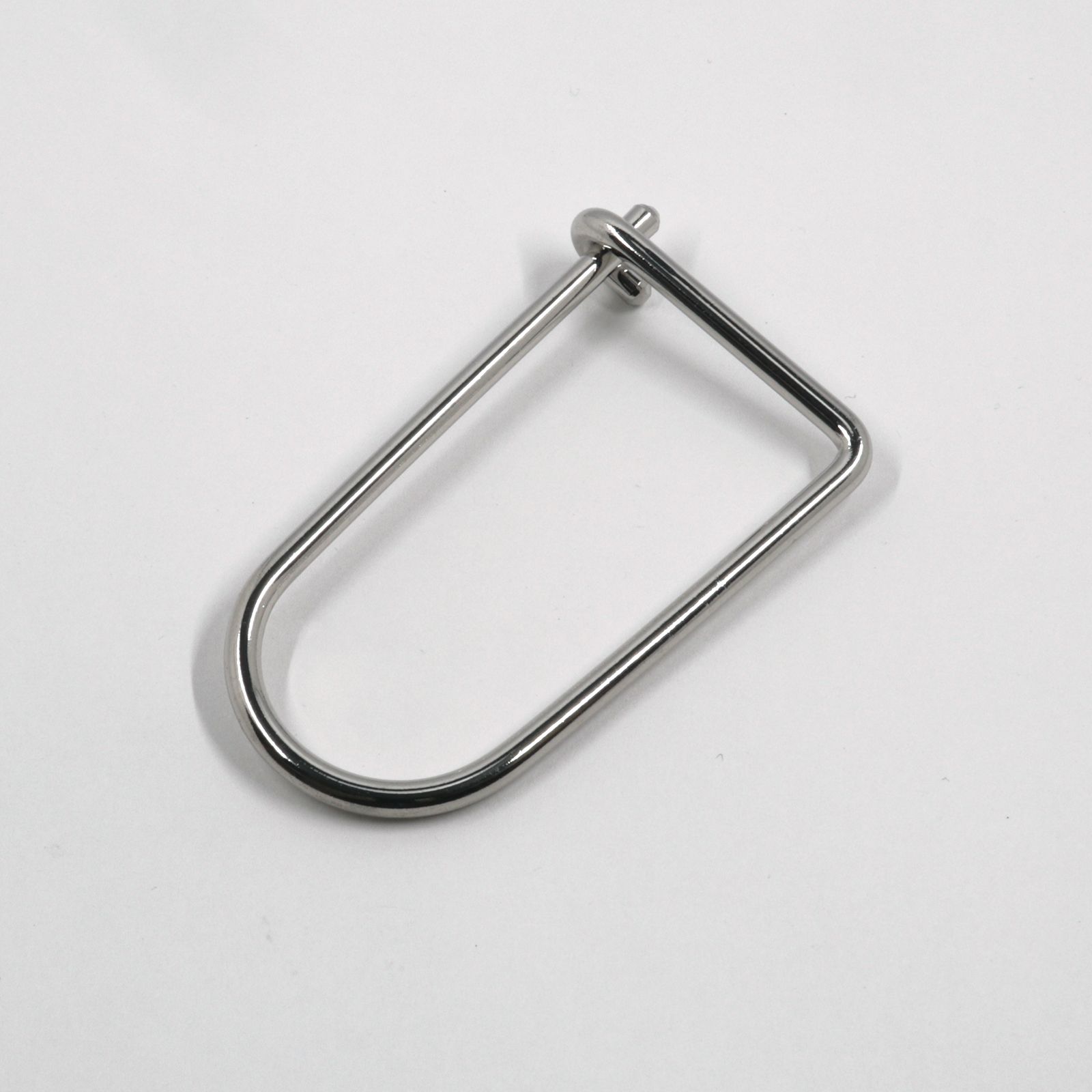 「SINGLE LINE KEYRING」キーリング シルバー