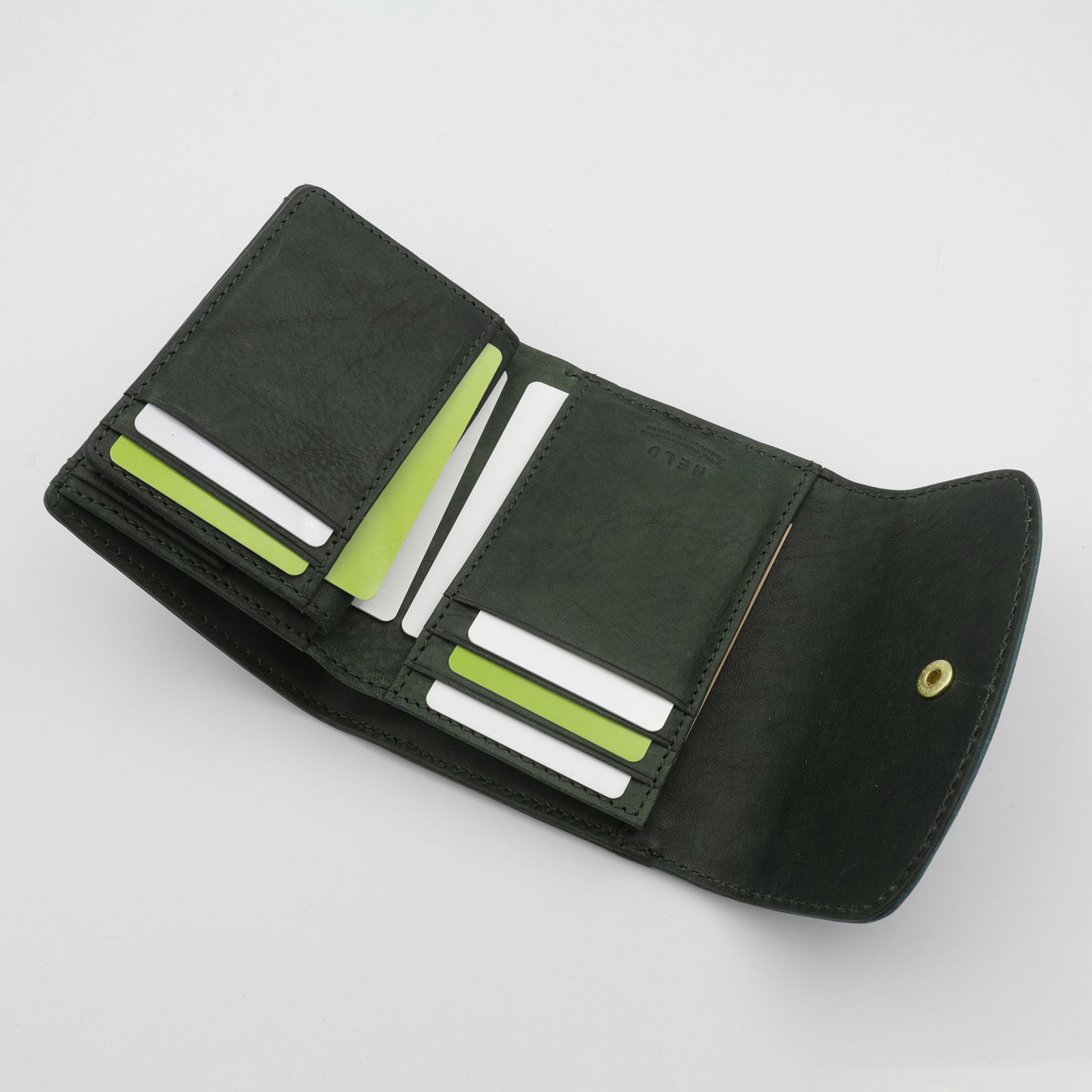 「PUFU」ミドル財布 ブラック