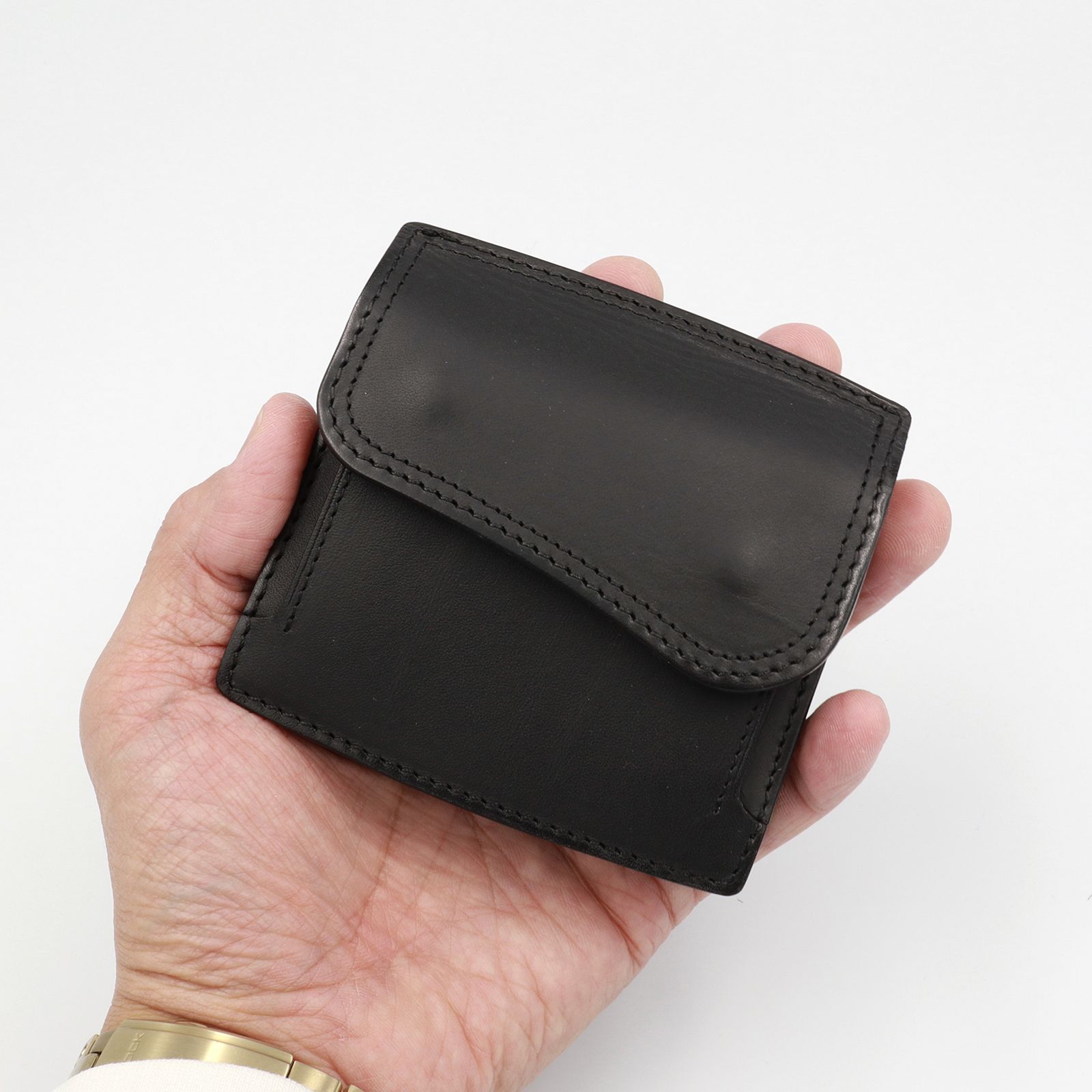 「SLATE」 マネークリップ式コンパクトウォレット ブラック