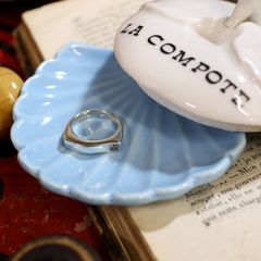 「スクエアエッジ」リング silver925 ヨーロッパ