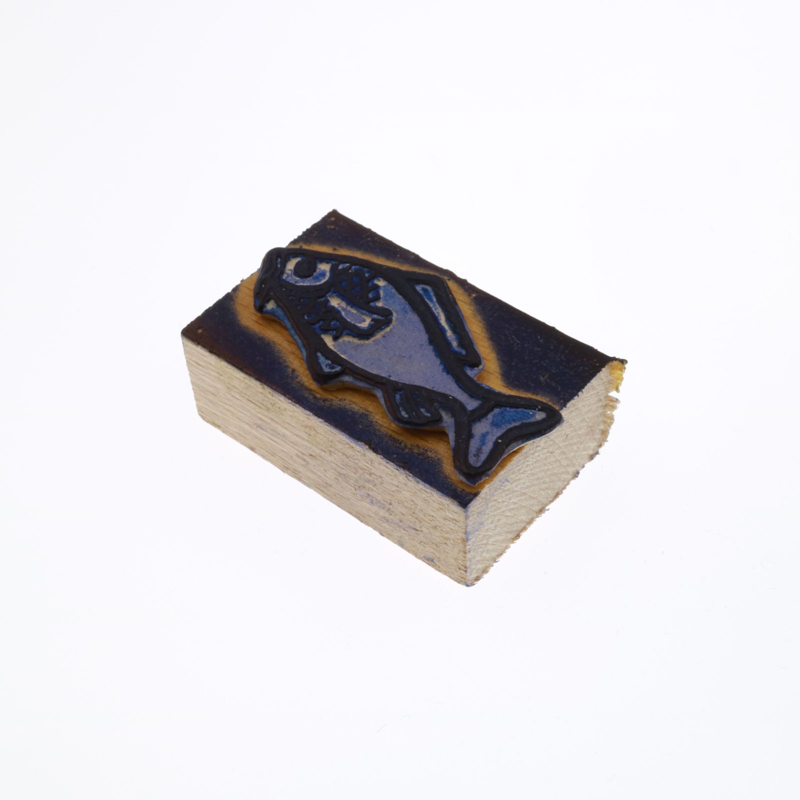 「海の生物 フナ」 ヴィンテージスタンプ フランス50s JEAN-PIERRE PARIS