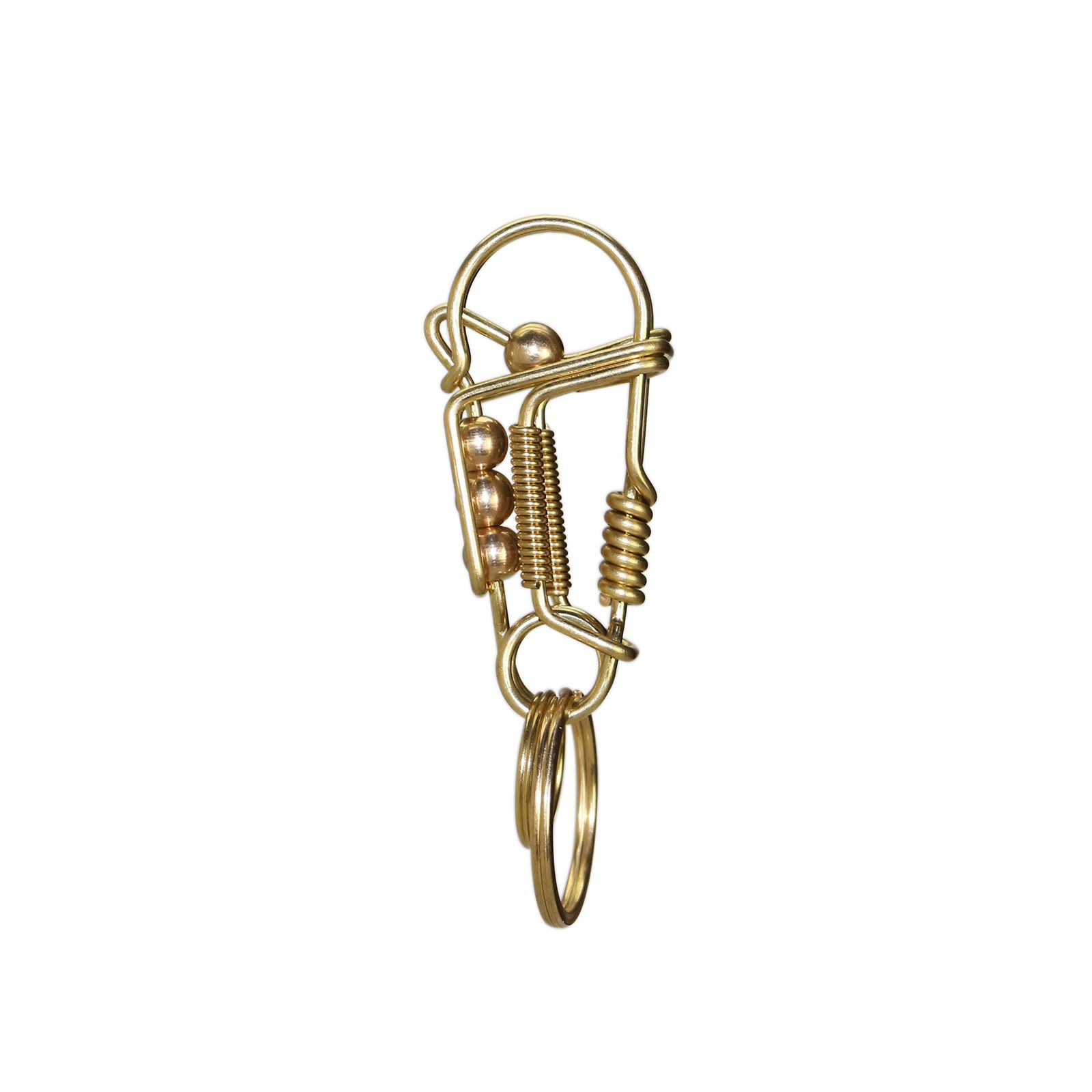 Metal Wire Carabiner ゴールド