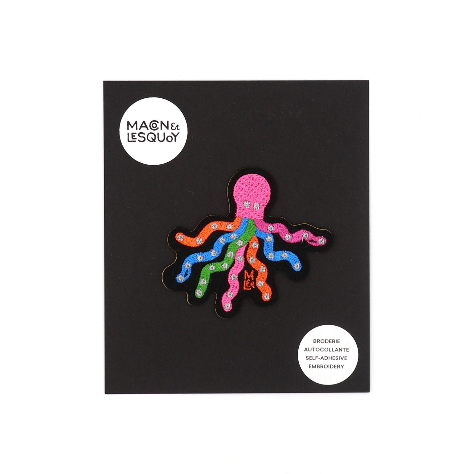 「 Reflective Octopus」アイロンパッチ