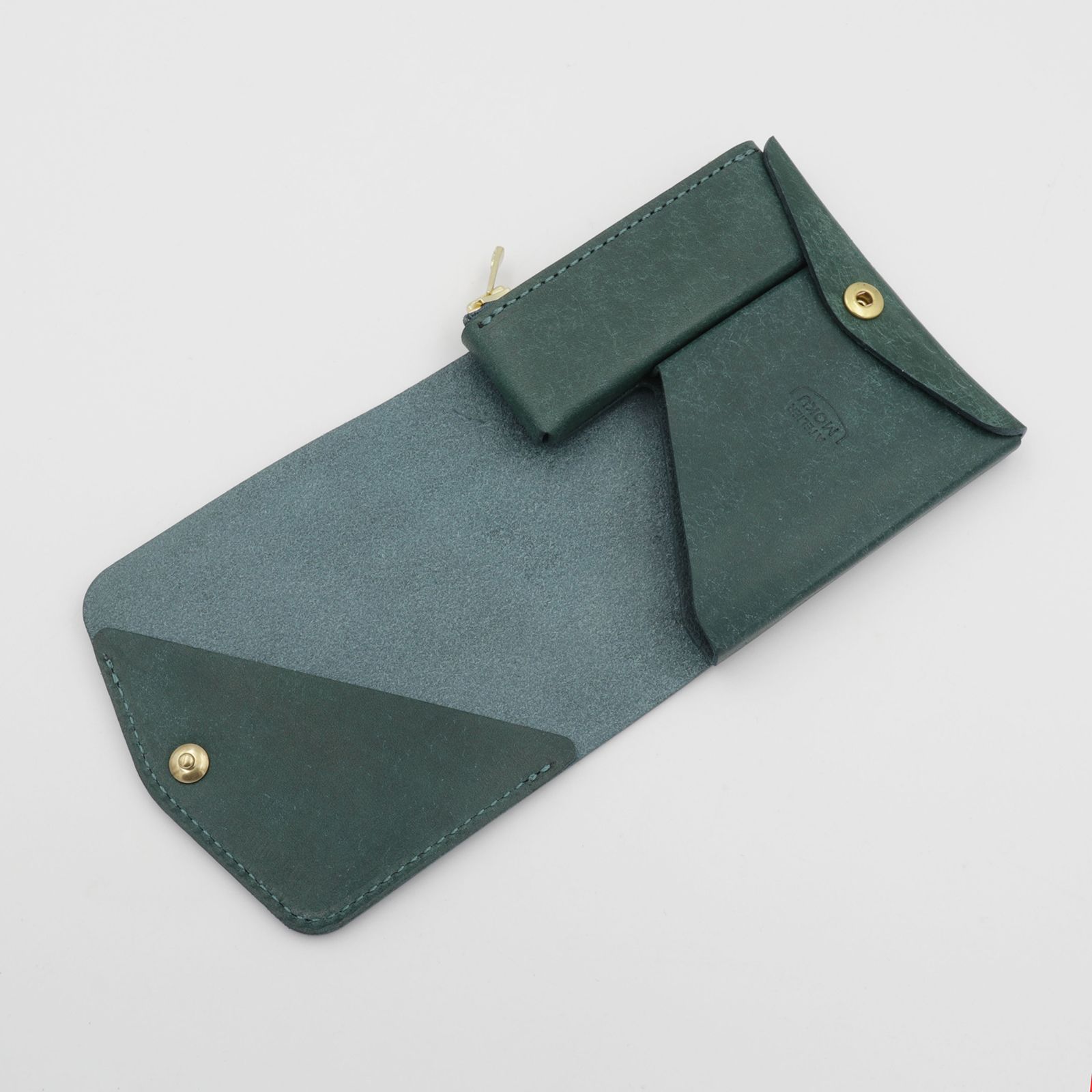 「小さく薄い財布SAKU ver.3 Pueblo プエブロ」ペトロリオ