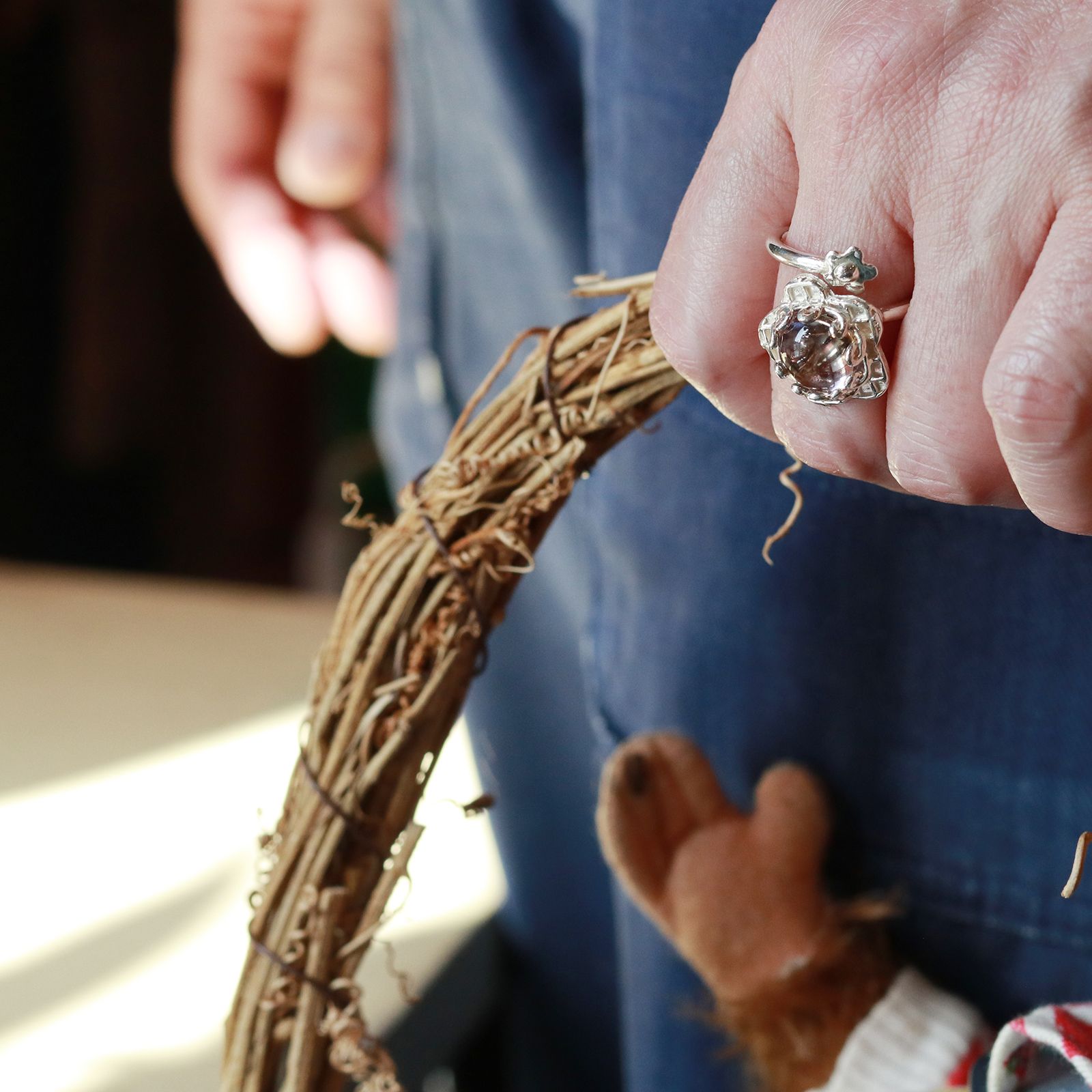 「SPIRAL FLOWER RING AMETRIN」リング