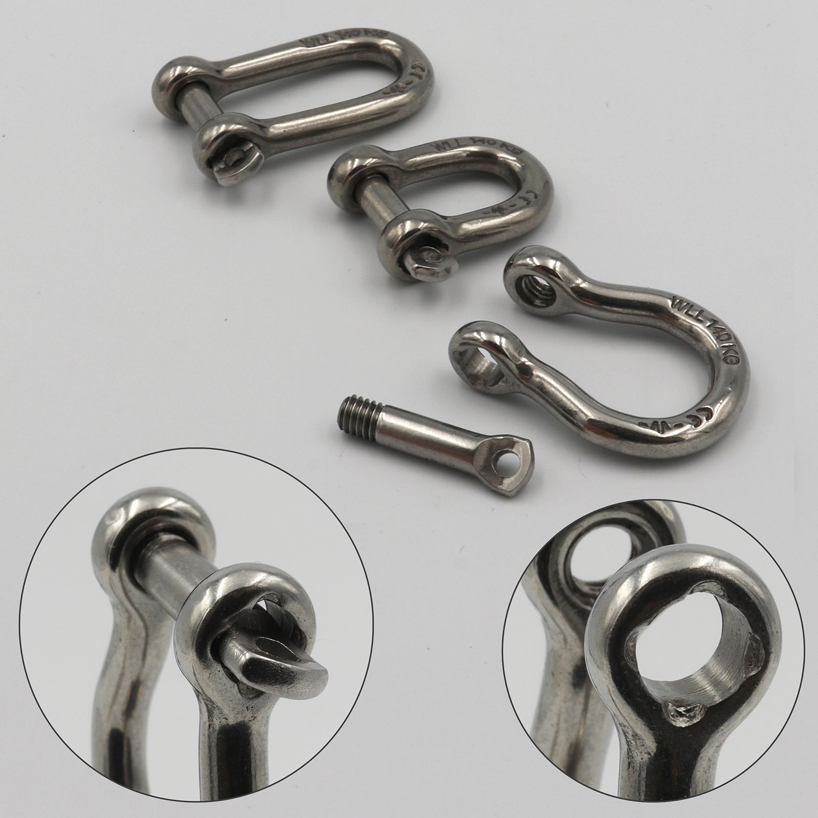 「LONG SHACKLE S」シャックル キーリング WICHARD