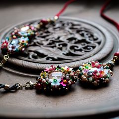 「tresor BIJOUX FLEUR」グラスチェーン/ネックレス