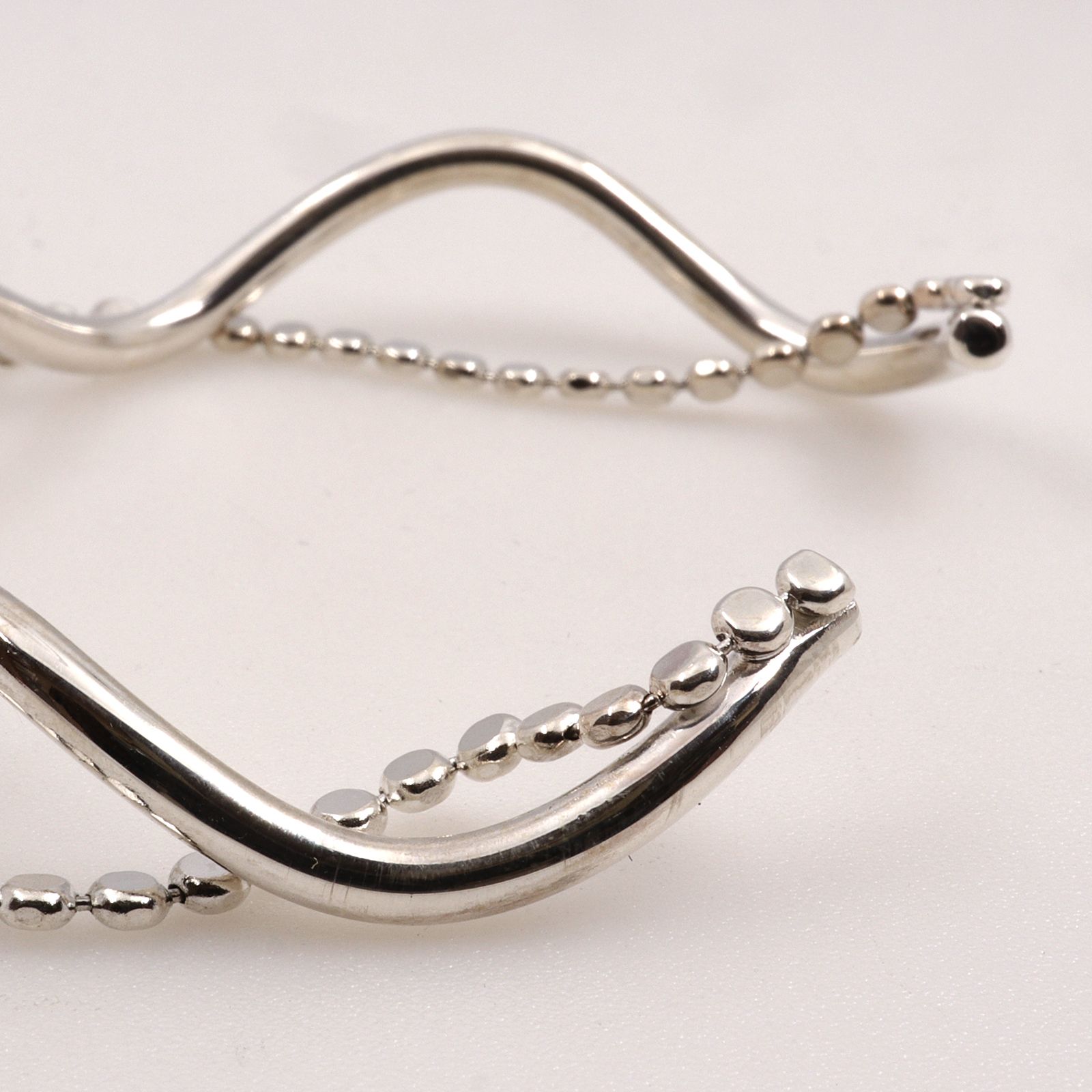 「WAVE&CHAIN CUFF BRACELET」ブレスレット