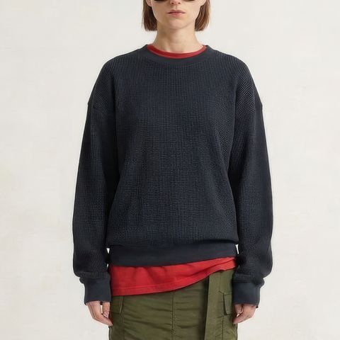 Acrylic Wool Thermal Shirt ネイビー