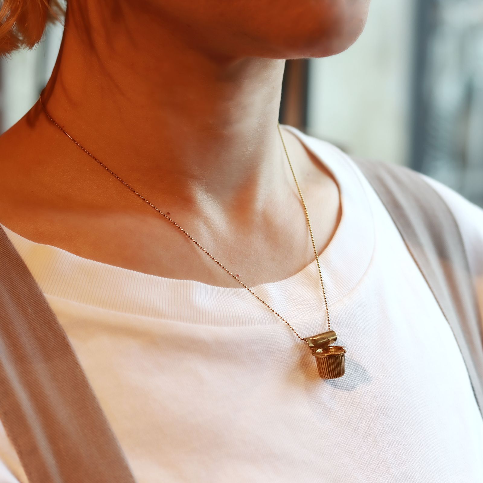 「coffee fresh necklace gold」ネックレス