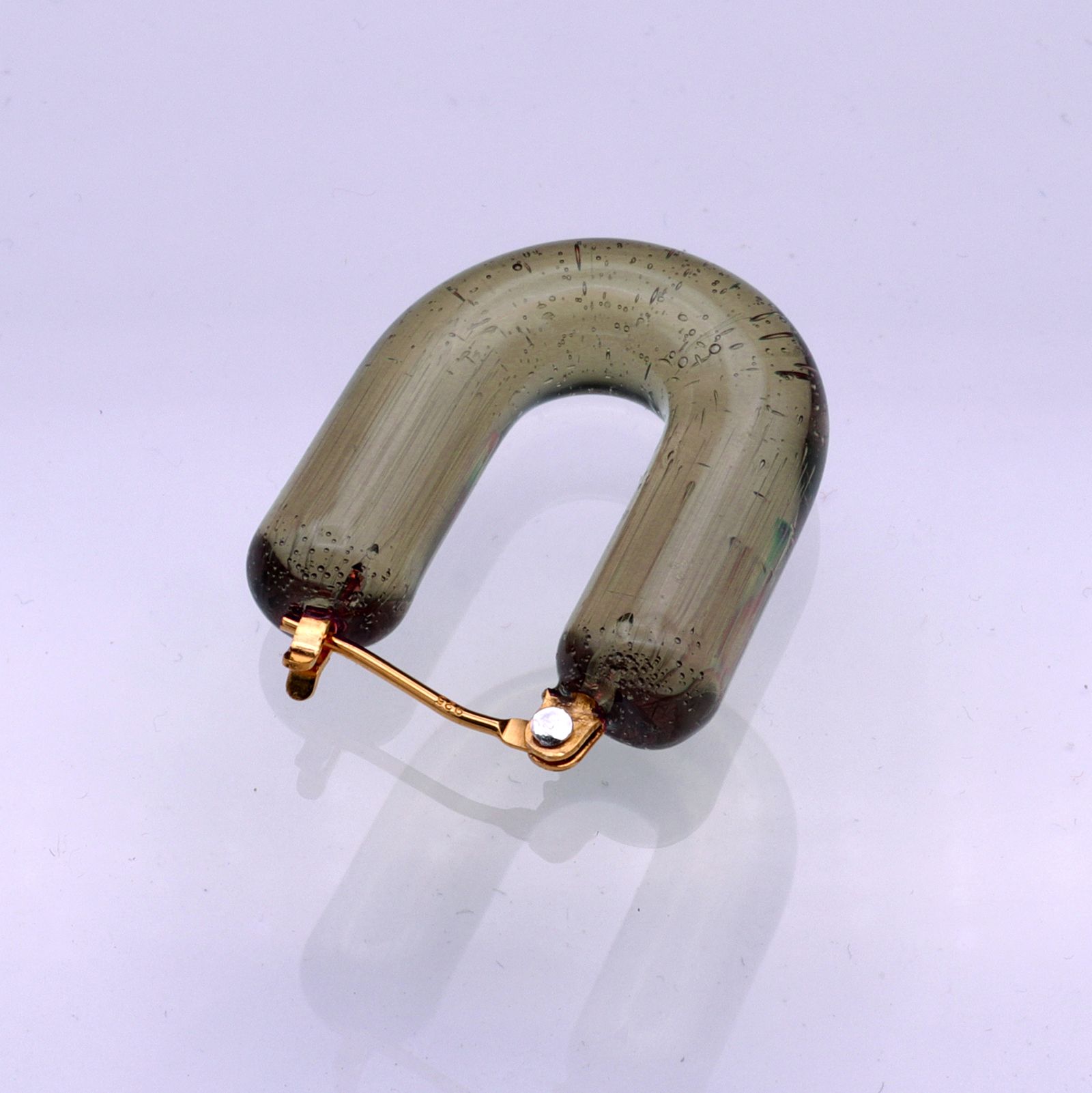 「Glass Hoop "U" Pierce」ピアス(片耳) フェーズ