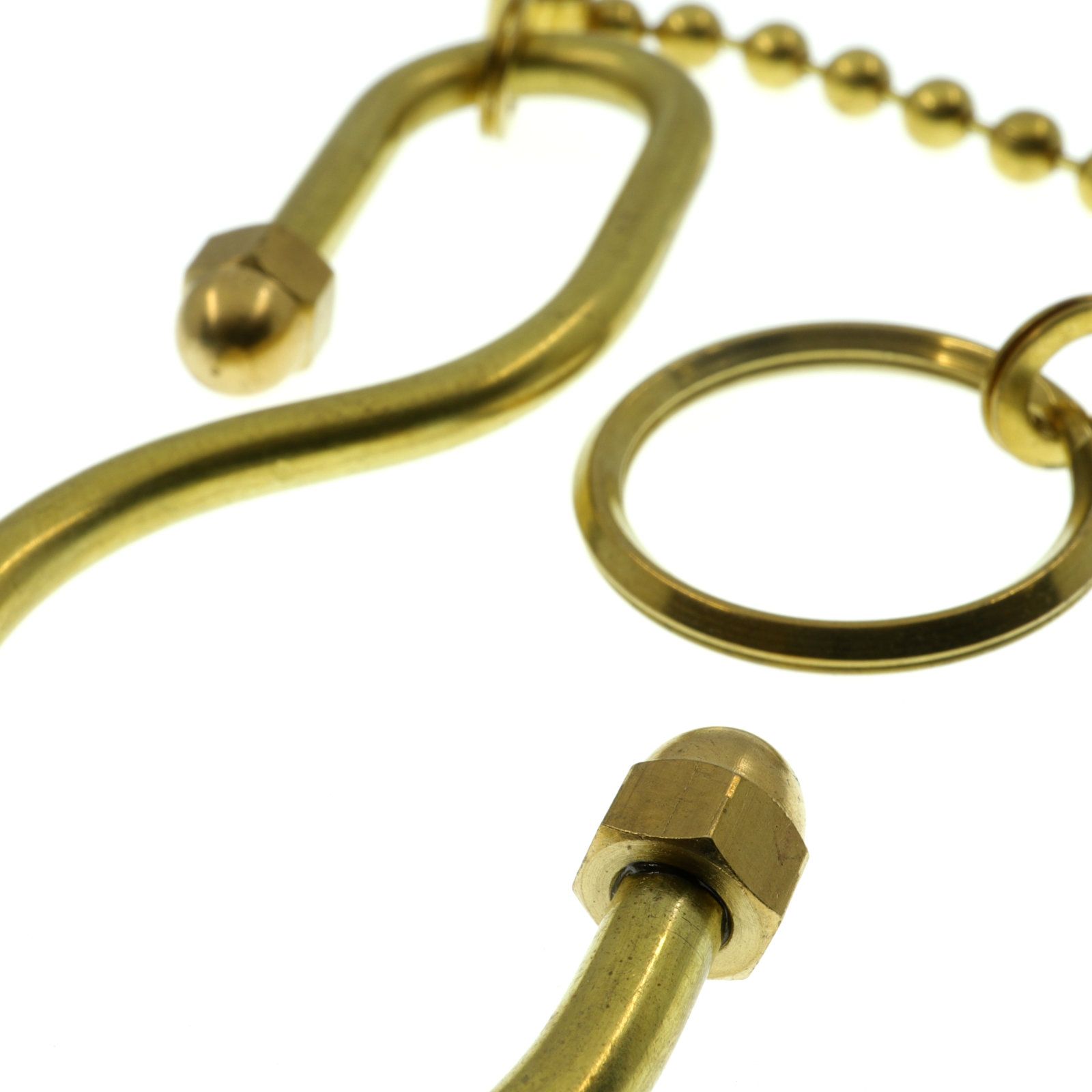 「CAPTAIN HOOK KEY RING」キーリング ナチュラルブラス