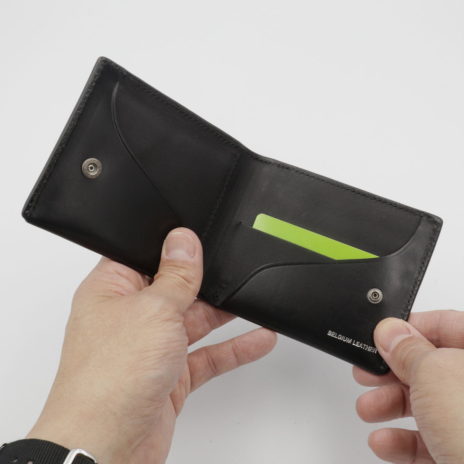 【Dual】スリムウォレット サドルプルアップ ブラック