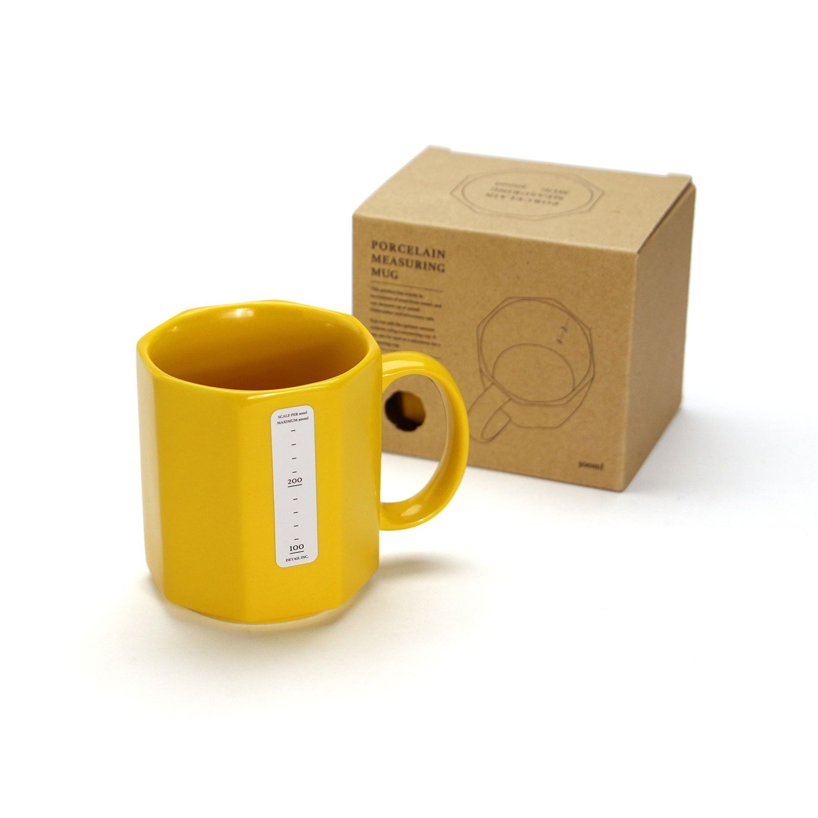 PORCELAIN MEASURING MUG "Yellow"