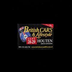 「British CARS & Lifestyle」ヴィンテージステッカー ヨーロッパ