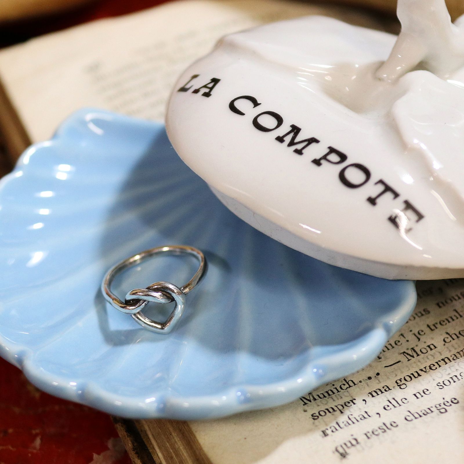 「ハートノット」リング silver925 ヨーロッパ