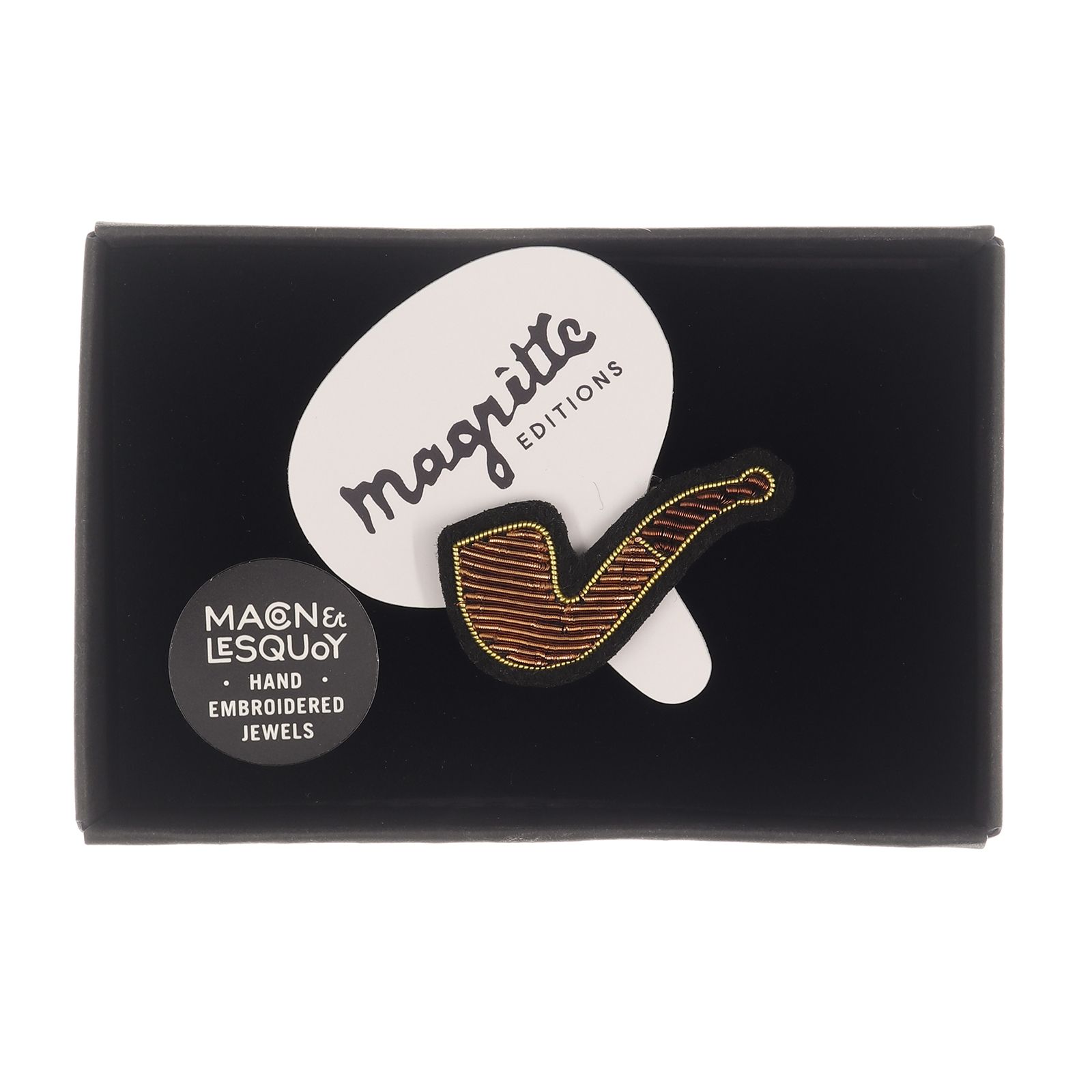 「Magritte Pipe」ブローチ