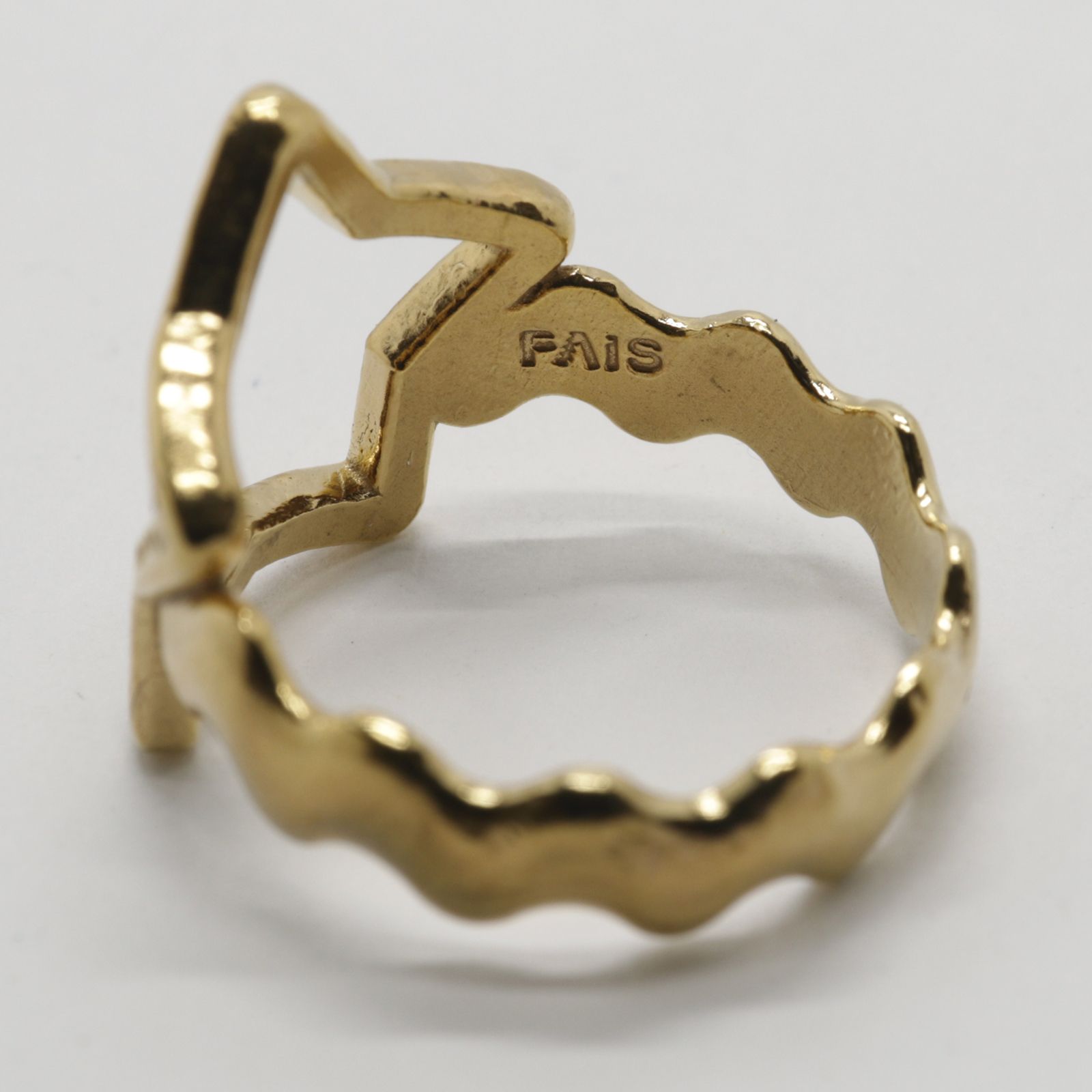 「OPEN STAR RING GOLD」リング