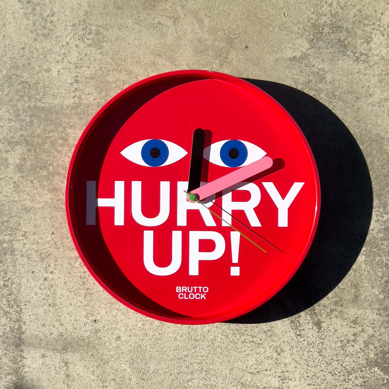 「BRUTTO Wall Clock」HURRY UP イタリア