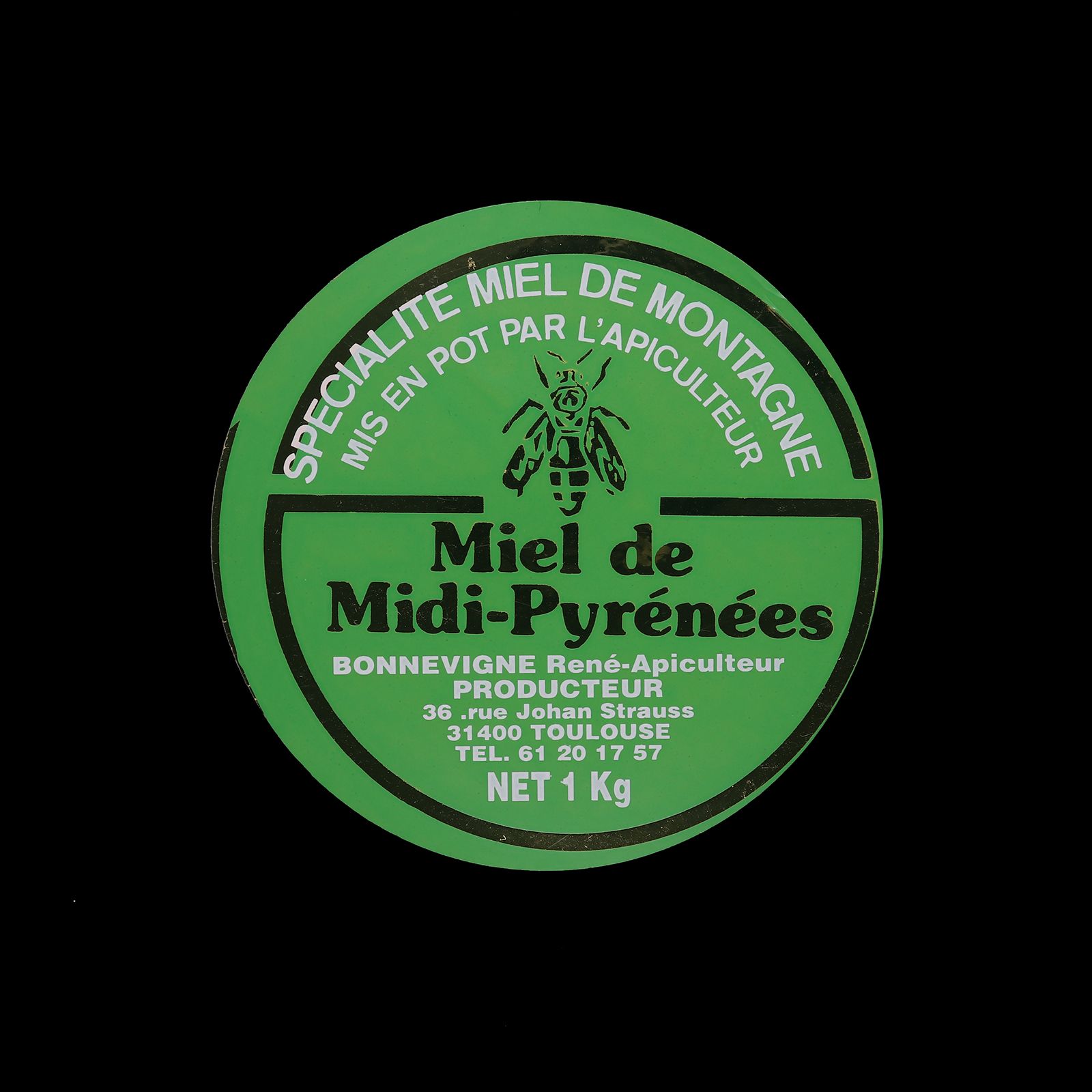「miel de Midi-Pyrenees」ヴィンテージステッカー ヨーロッパ