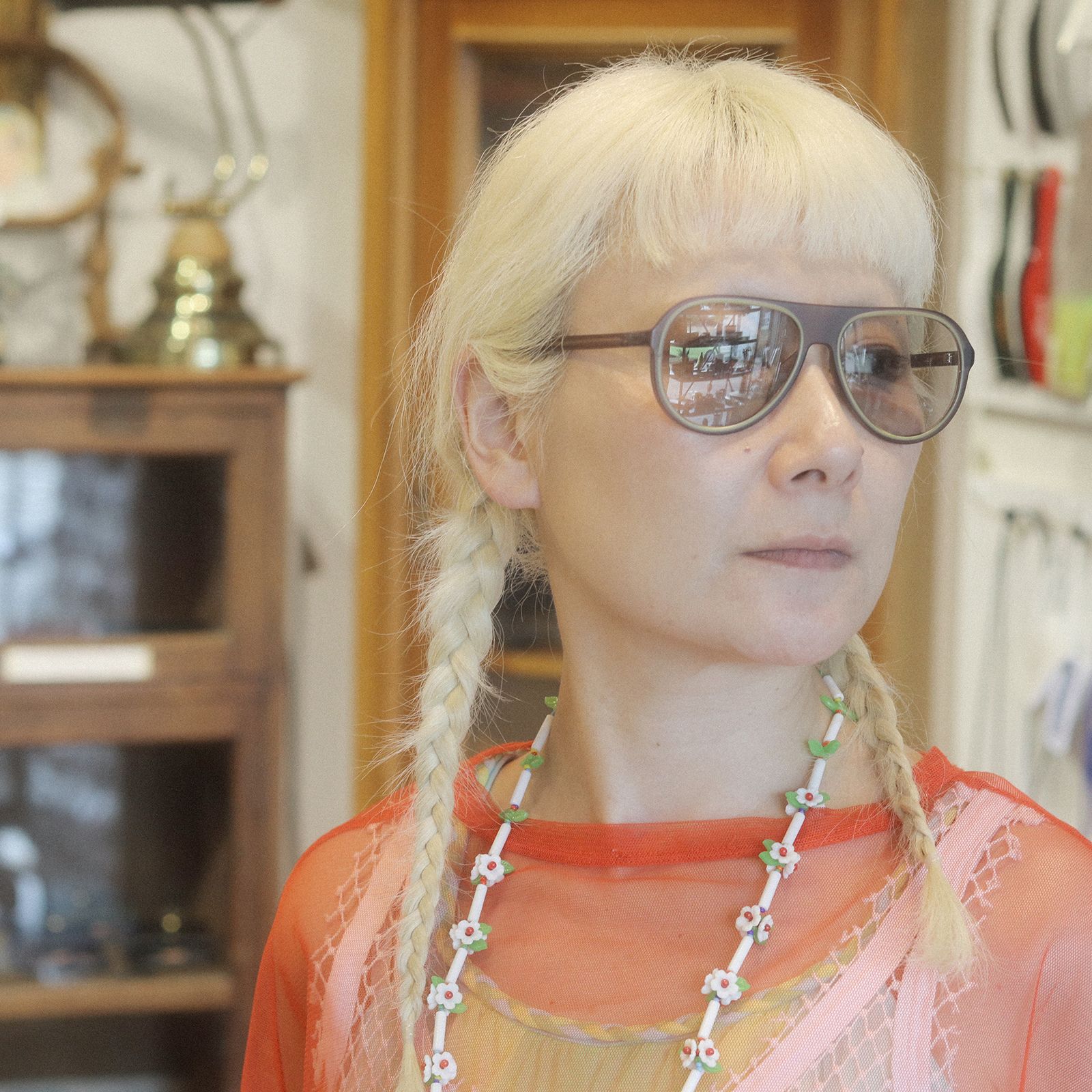「Robyn」POLYFONIA STUDIO Session "Carole Baijings  Ciqi" Sunglasses Midnight Black x Light Gray Lens