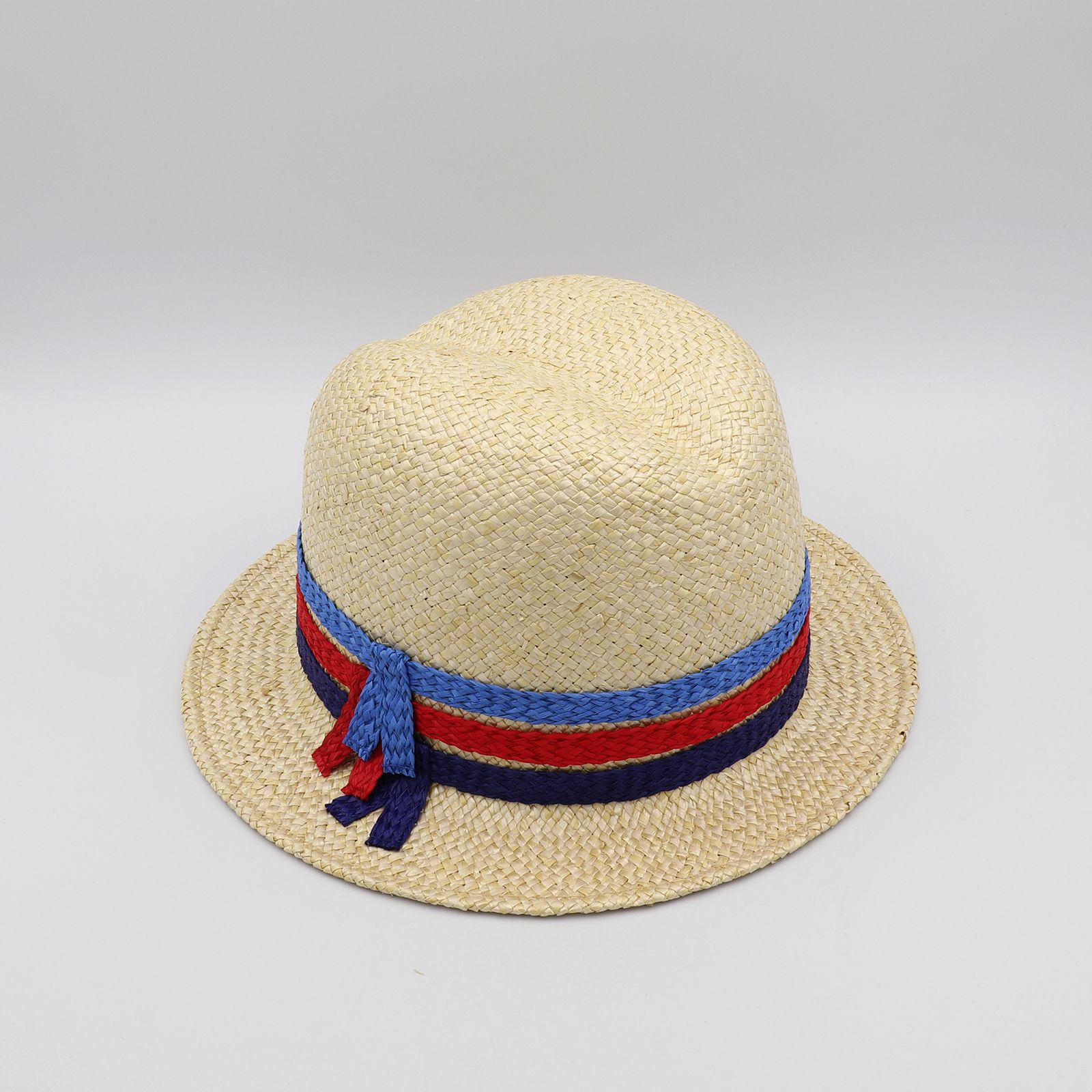 【送料無料対象外】マリンカラーストローハット ナチュラル