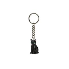 「ALFRED FISCHER KEY RING」sitting cat black ドイツ