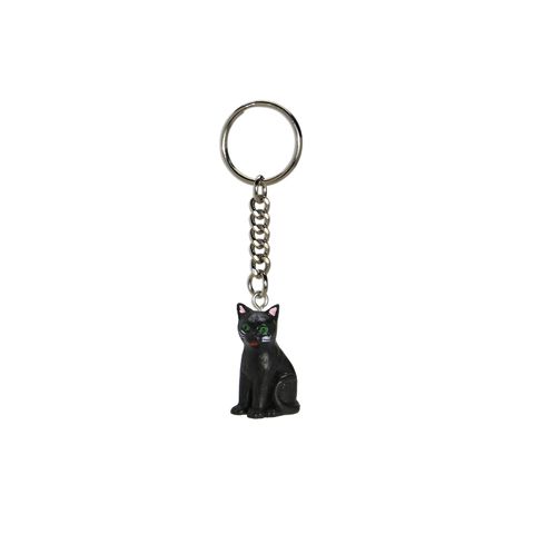 「ALFRED FISCHER KEY RING」sitting cat black ドイツ
