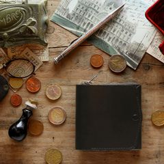 「小さく薄い財布SAKU ver.3 Buttero」black