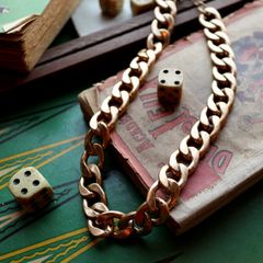 「チャンキーゴールドチェーン」ネックレス フランス