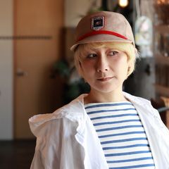 ヴィンテージワッペンキャップ ベージュ