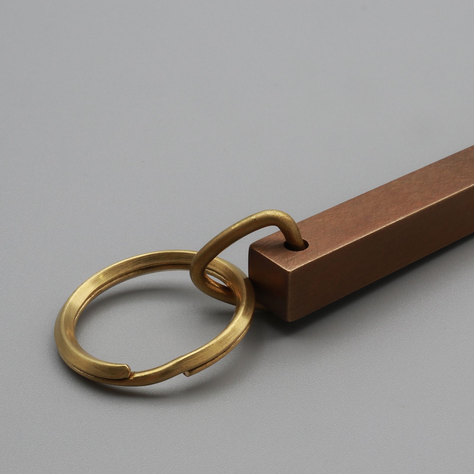「HOTEL KEY HOLDER 」キーリング ナチュラル×ヴィンテージ1/2