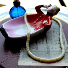 「70s ワンカラーリングプラビーズ」ネックレス フランス