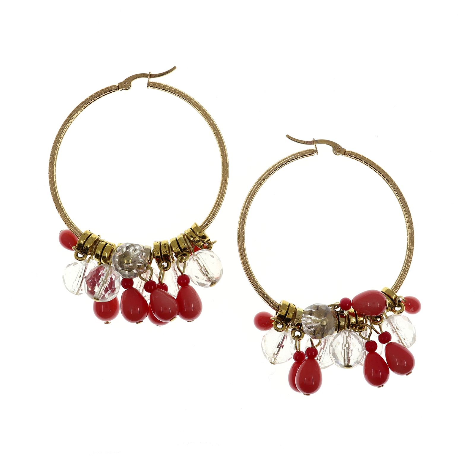 「ペタルフープ」ピアス