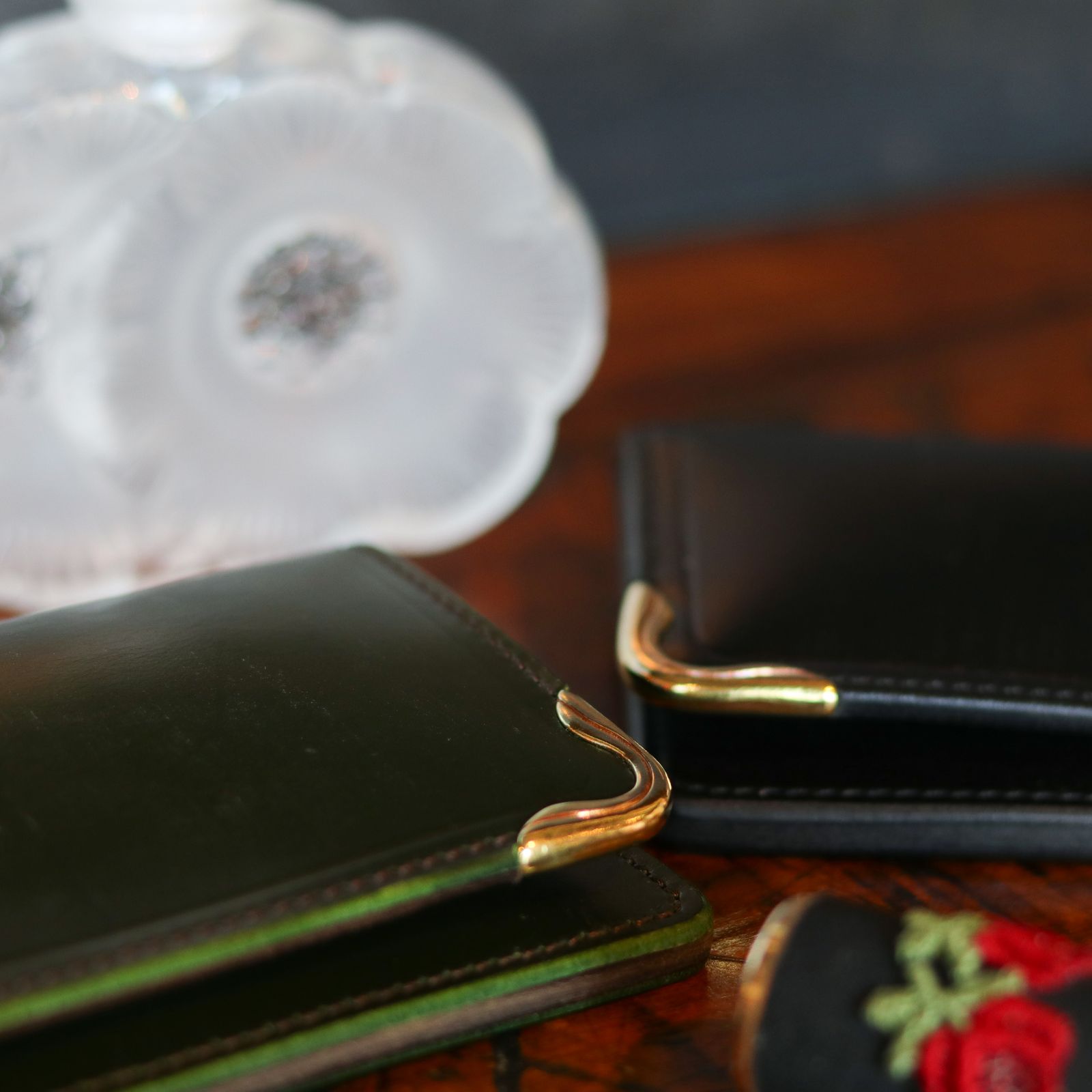 【Cramp】カードケース UKブライドルレザー 名刺入れ グリーン