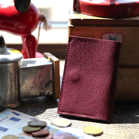 「straccio goat II」ミニ財布 パープル