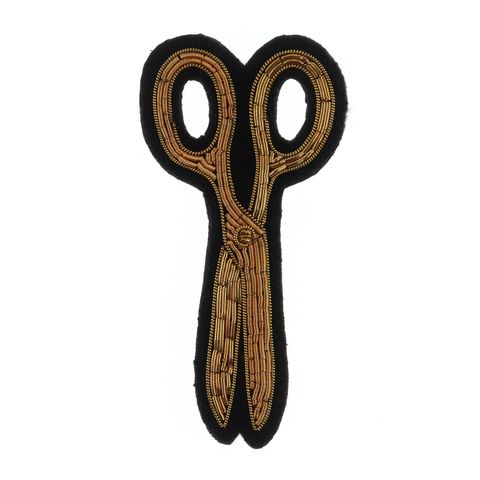 「Large Golden Scissors」ブローチ