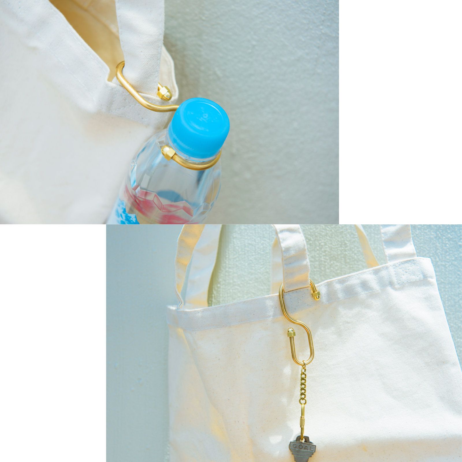 「CAPTAIN HOOK KEY RING」キーリング ナチュラルブラス