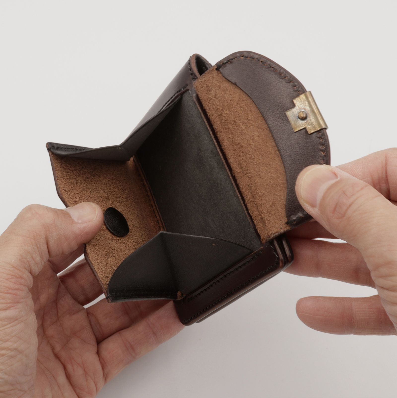 【Dual】スリムウォレット サドルプルアップ チョコ