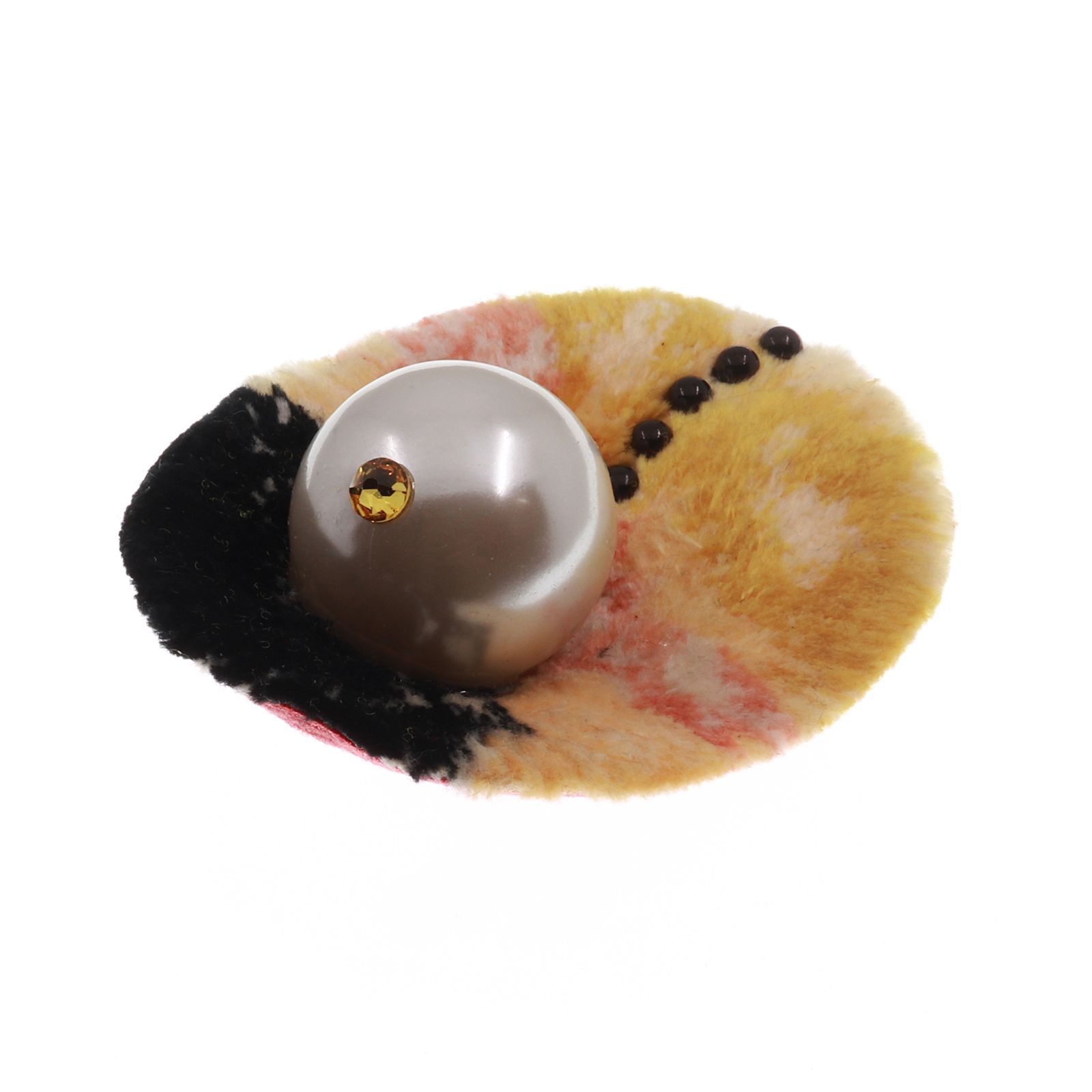 「TRIBO」ブローチ イエロー【collection de couleurs de sachikoism】