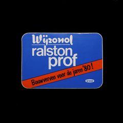 「Wyzonol ralston Prof」ヴィンテージステッカー ヨーロッパ
