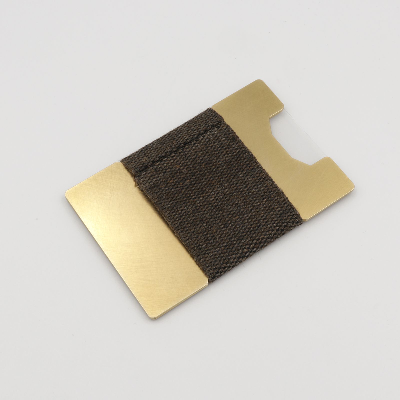 「METAL PLATE CARD HOLDER」カードケース ゴールド