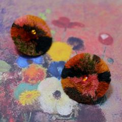 「Fleurs au vase 花瓶の花」ピアス