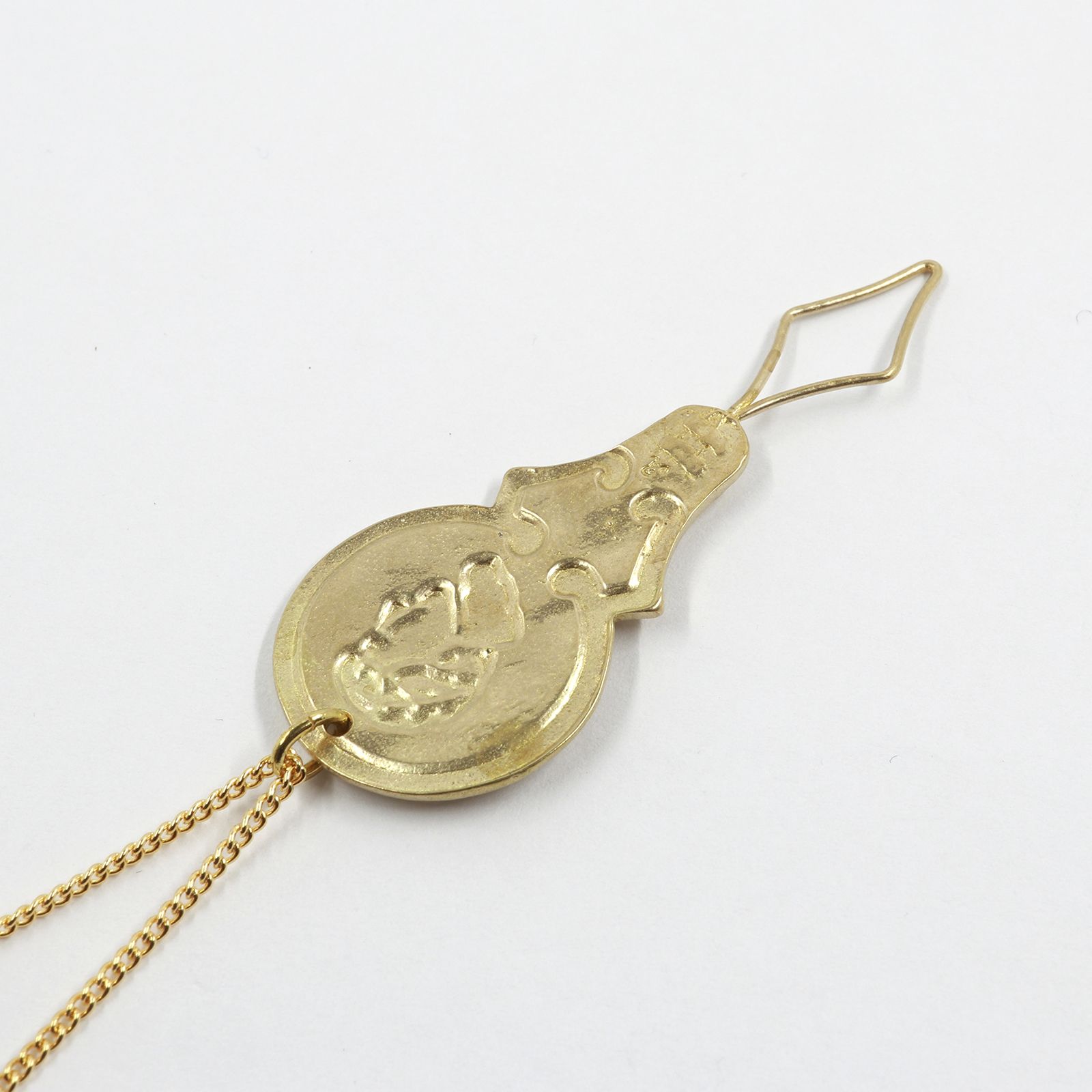 「threader necklace gold」ネックレス