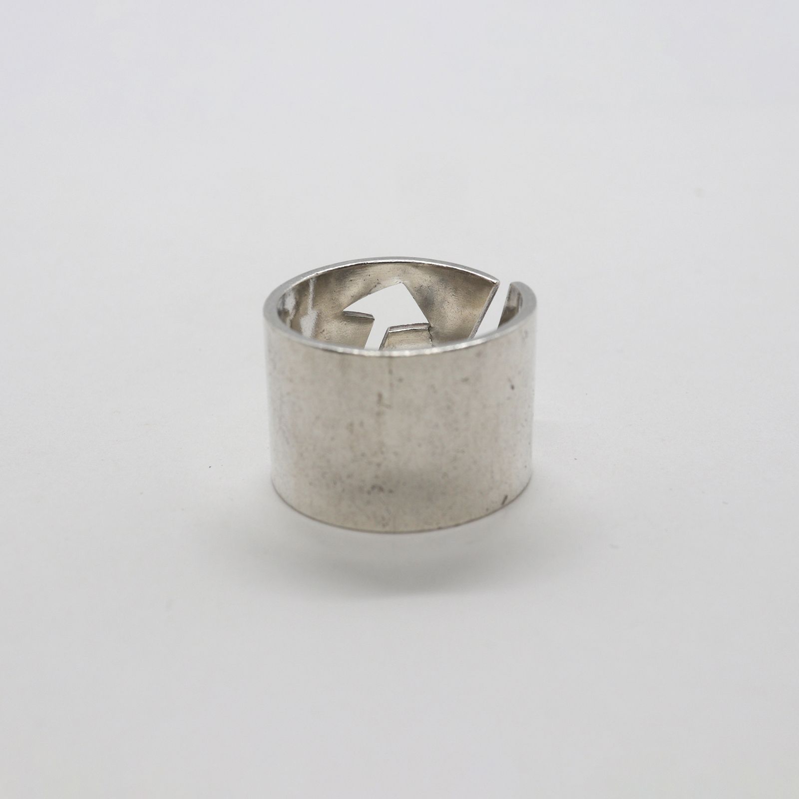 「ジオカットワイド」リング ヨーロッパ silver925