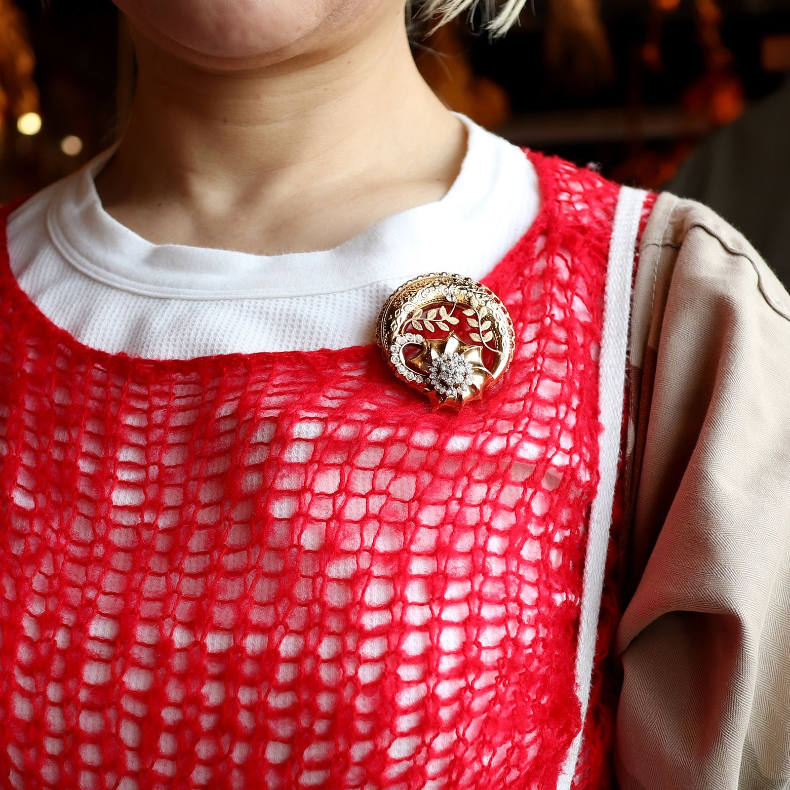 「ロイヤルフローラル」ブローチ ヨーロッパ