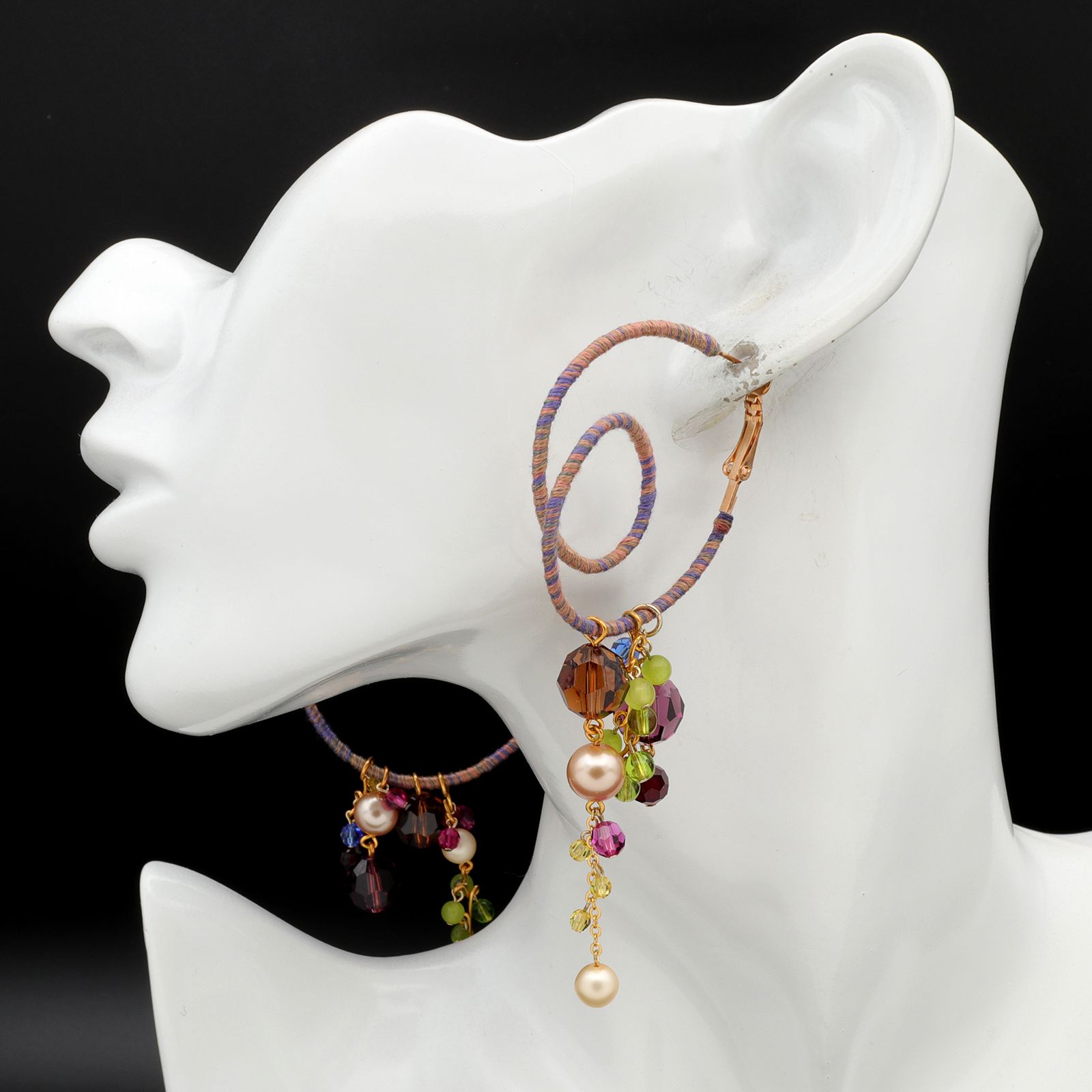 「Fleurs au vase 花瓶の花」ピアス