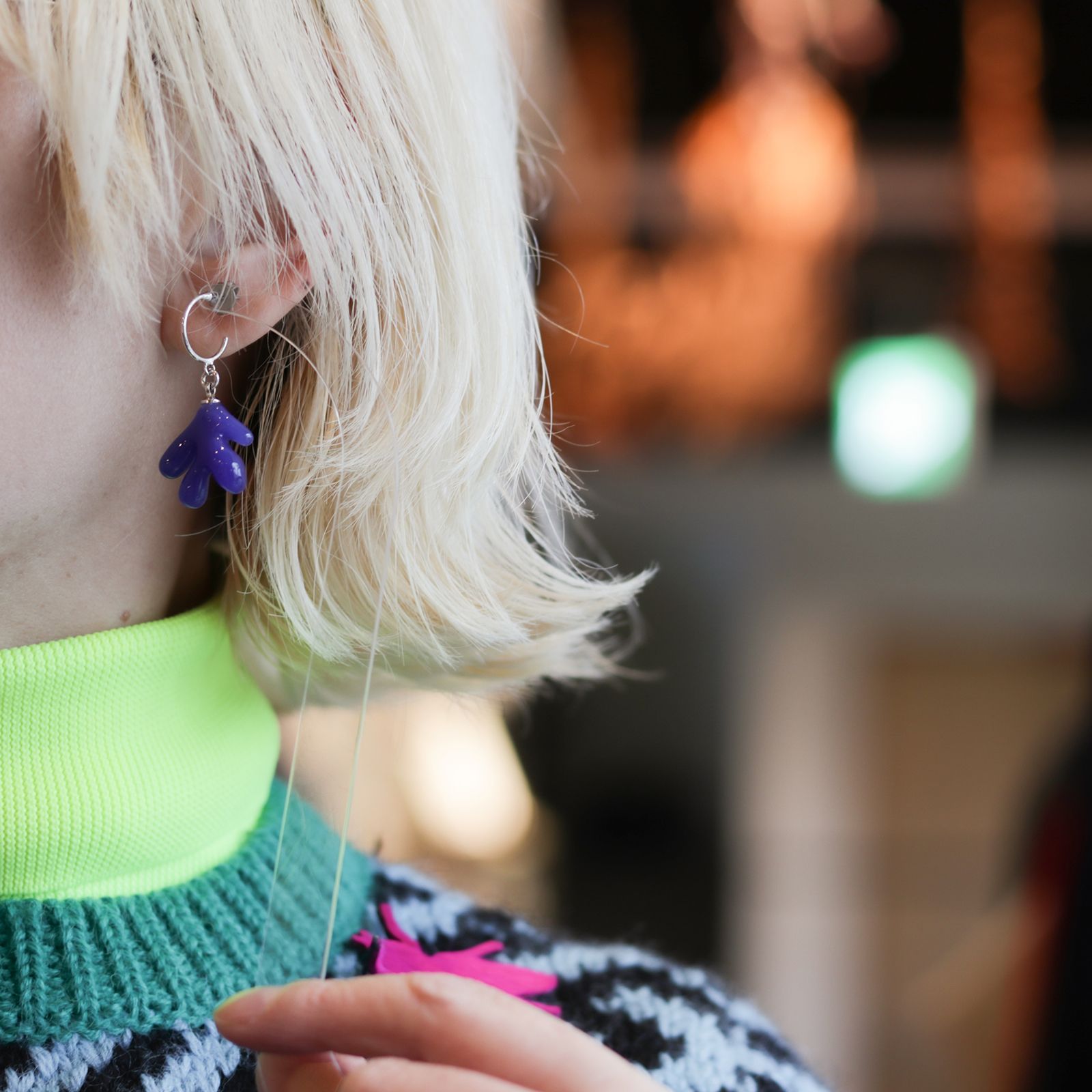 「Matisse Pierce mini」ピアス（片耳） ブルー